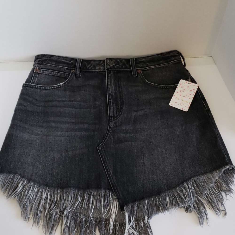 Free People Skirt Denim Mini RV $68 - Picture 5 of 16